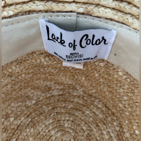 Lack of color straw hat size small - Picture 2 of 2